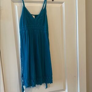 O'Neill Blue Ruffled Ruched Sundress
